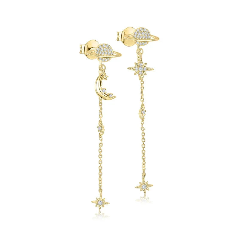 Galaxy Earrings Gold