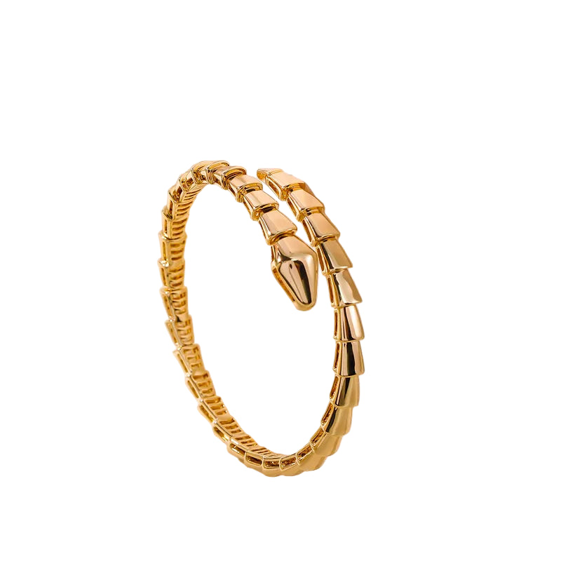 Snake Bangle Bracelet Gold