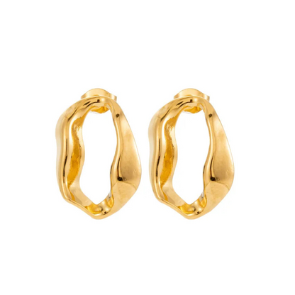 Round Hollow Earrings