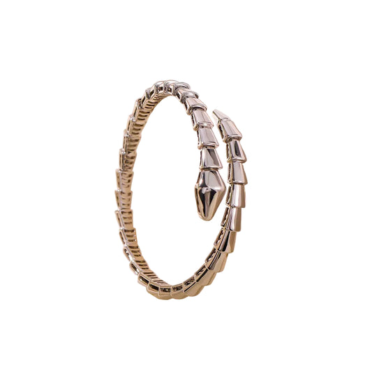 Snake Bangle Bracelet Silver