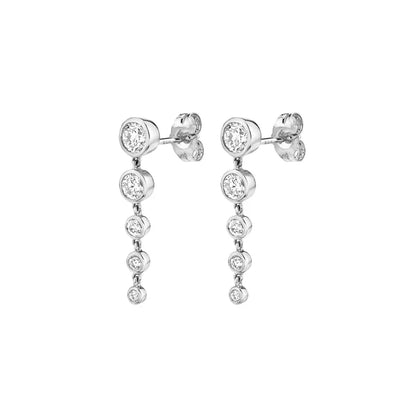 Small Bubble Earrings Silver