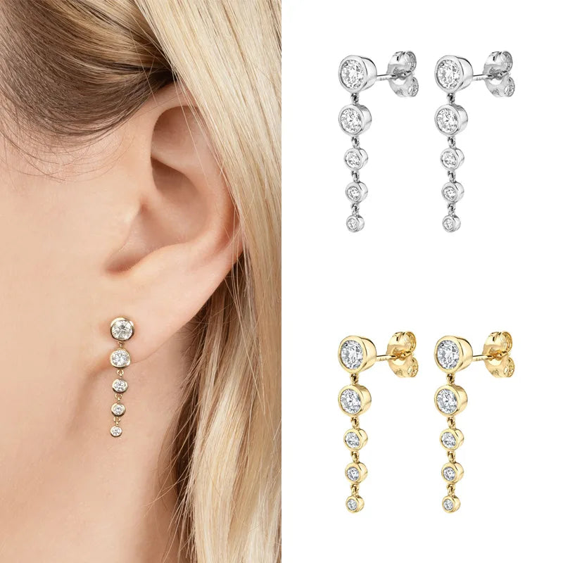 Small Bubble Earrings Gold