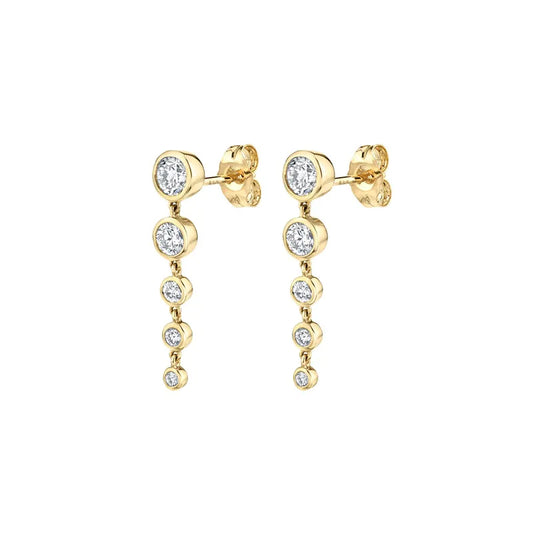 Small Bubble Earrings Gold