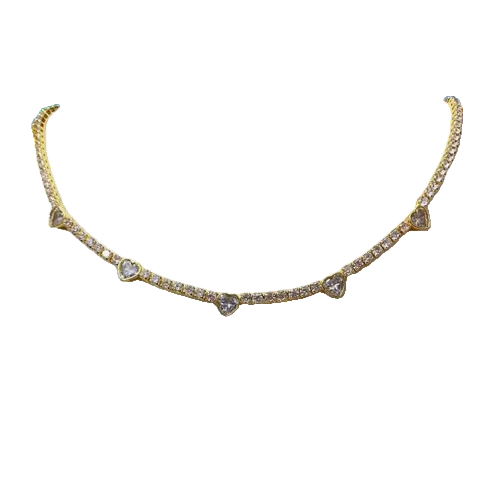 Tennis Heart Necklace