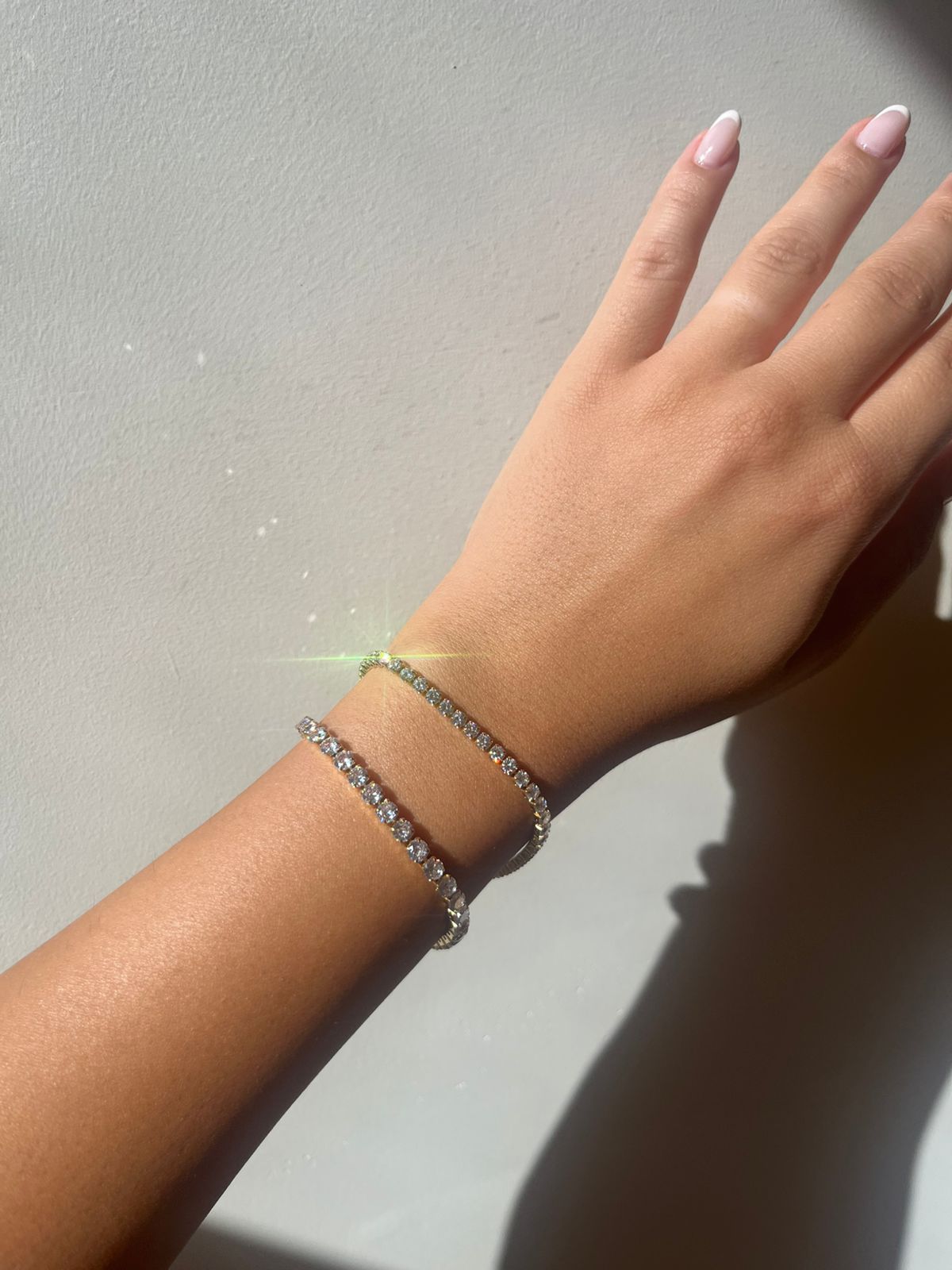 Gold Tennis Bracelet 3mm & 4mm