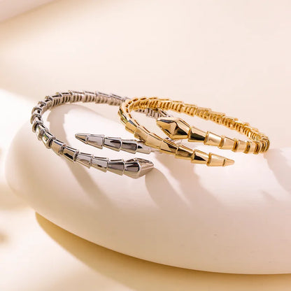 Snake Bangle Bracelet Gold