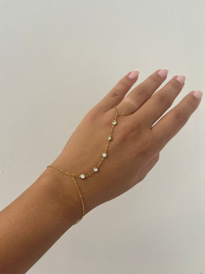 Dainty Bubble Bracelet+Ring