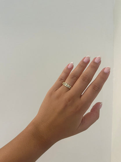 Square Bubble Ring (Silver)