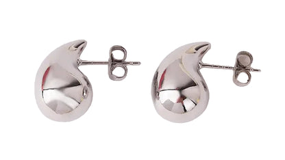Small teardrop earrings Silver