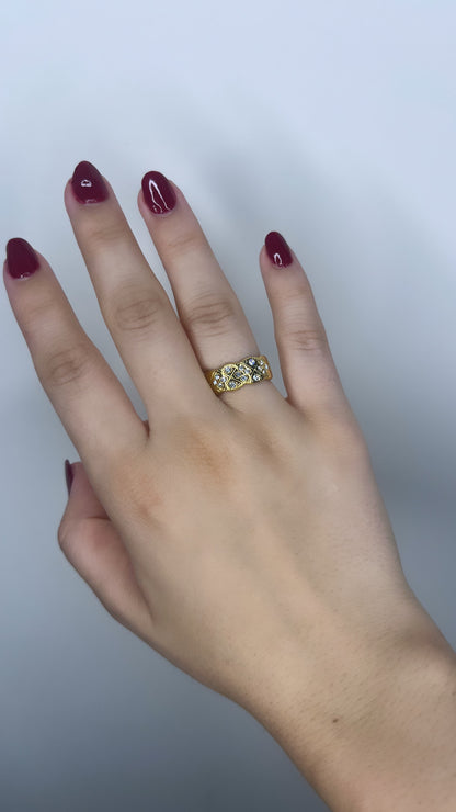 Zircon Gold Ring