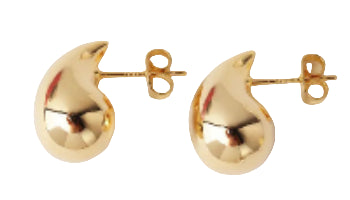 Small teardrop earrings Gold