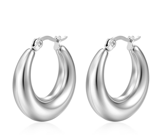 Small Hoops Silver
