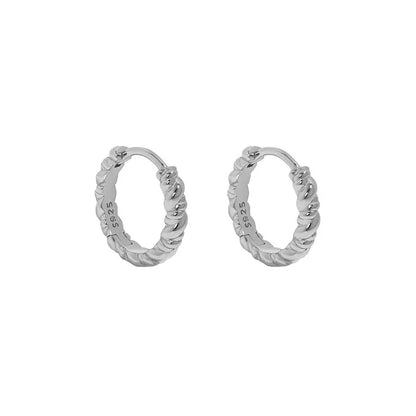 Extra Small Huggie Silver