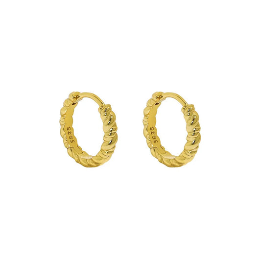 Extra Small Huggie Gold