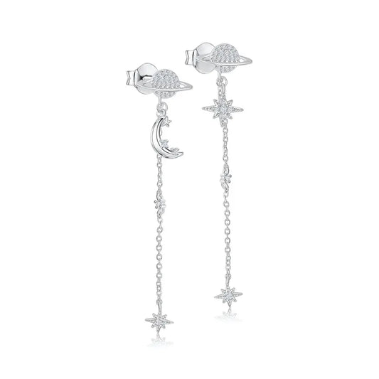 Galaxy Earrings Silver