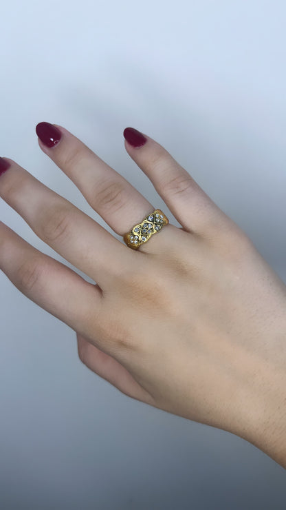 Zircon Gold Ring