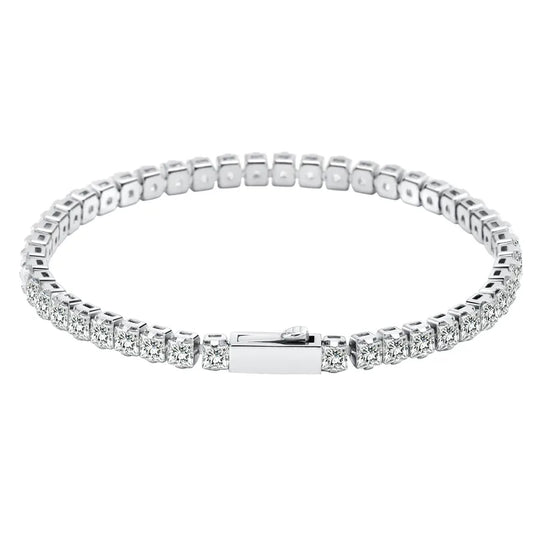 Silver Tennis Bracelet 3mm & 4mm