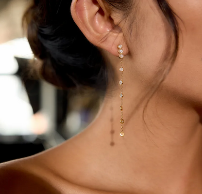 Drop Bubble earrings gold