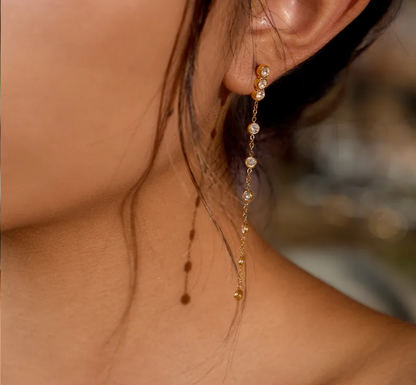 Drop Bubble earrings gold