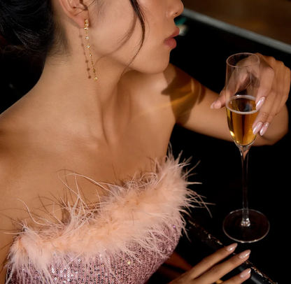 Drop Bubble earrings gold