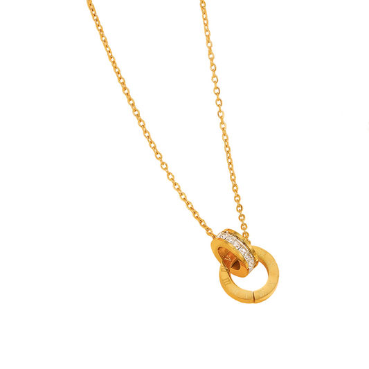 Interlock Necklace Gold