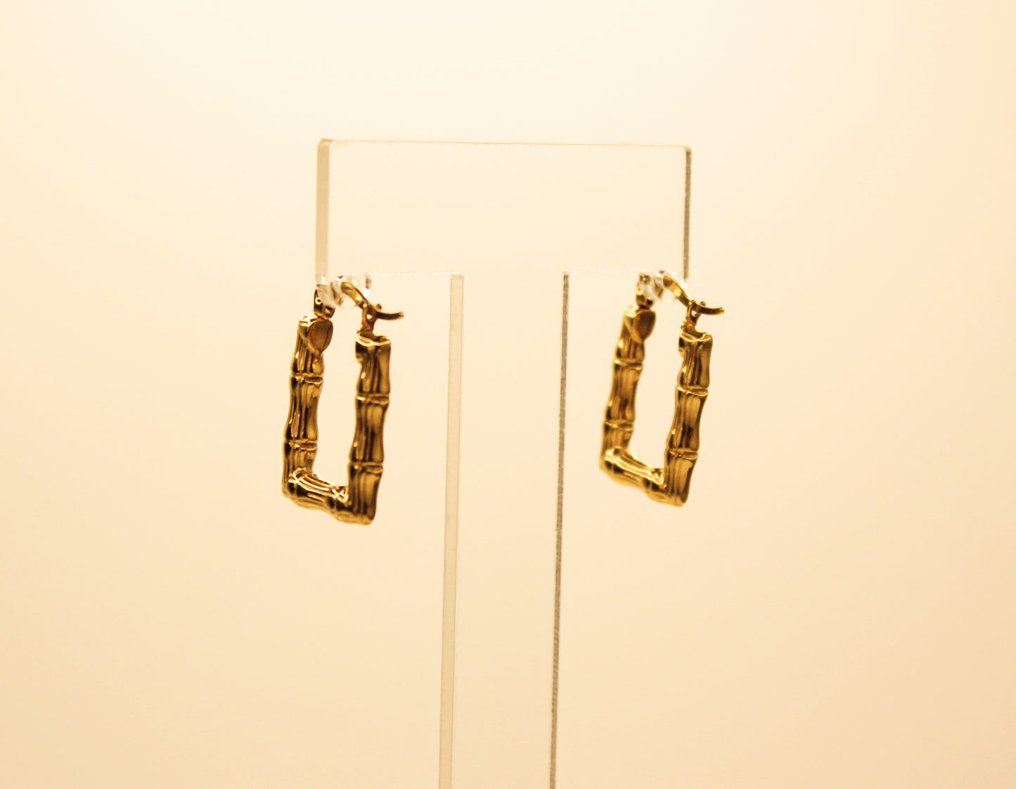 Vintage Square Earrings Gold