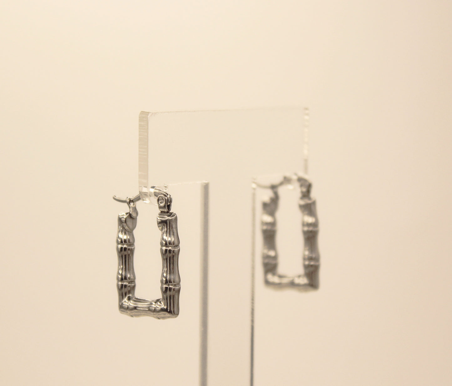 Vintage Square Earrings Silver