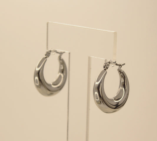 Small Hoops Silver