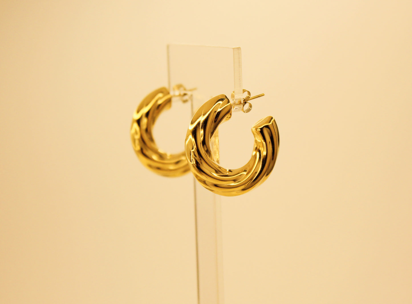 Twirl Hoops Gold