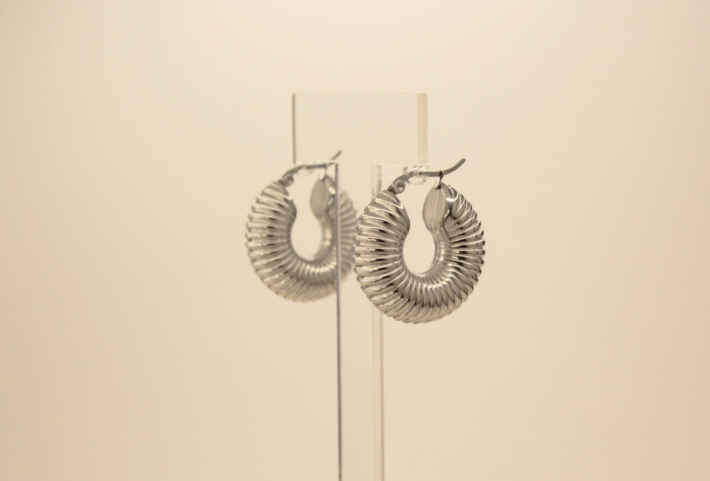 Chunky Earrings Silver