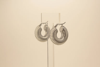 Chunky Earrings Silver