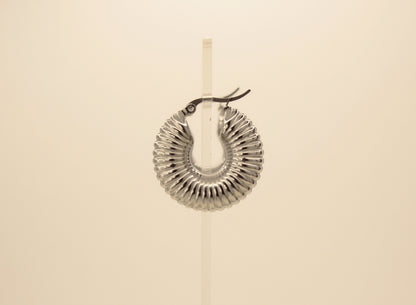 Chunky Earrings Silver