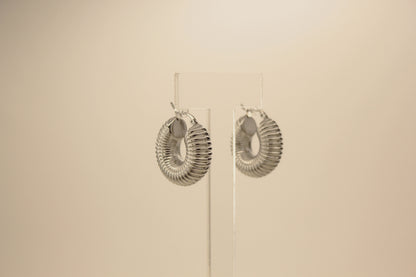 Chunky Earrings Silver