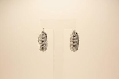 Chunky Earrings Silver