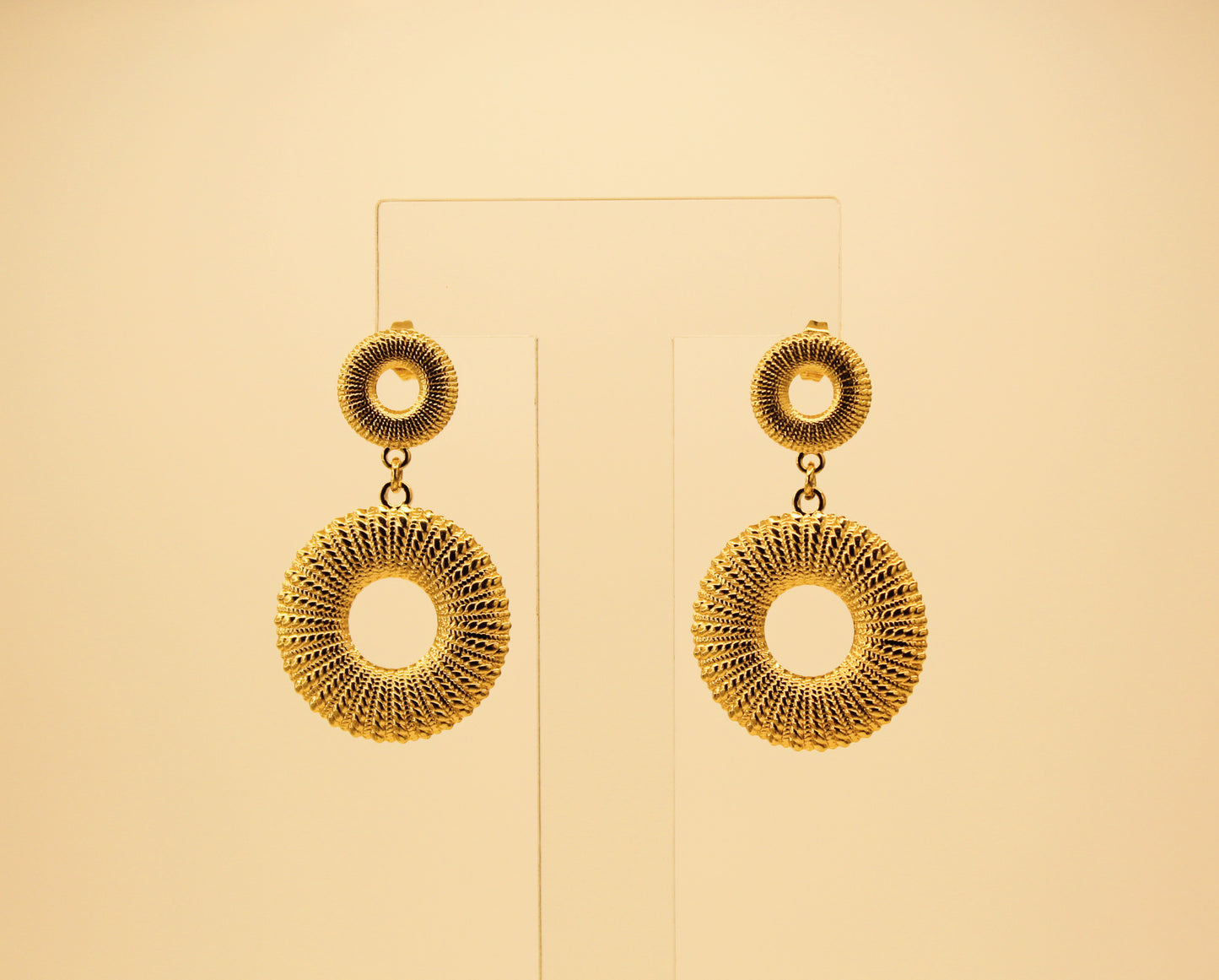 Double Round Earrings