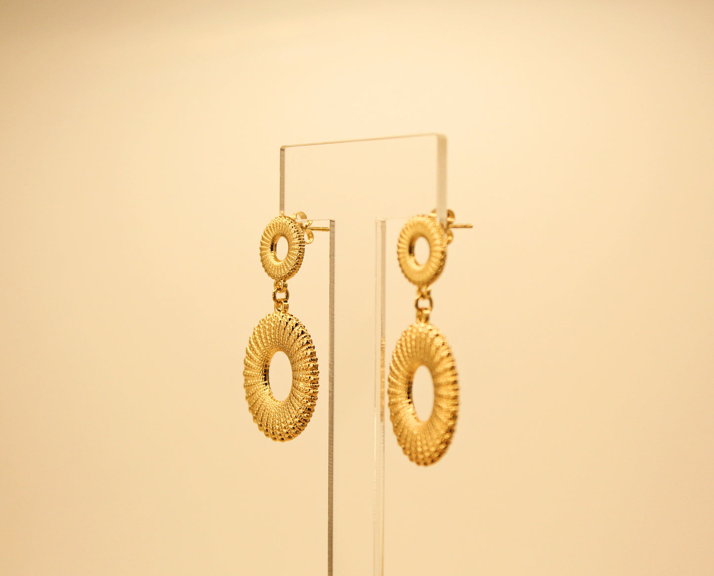 Double Round Earrings