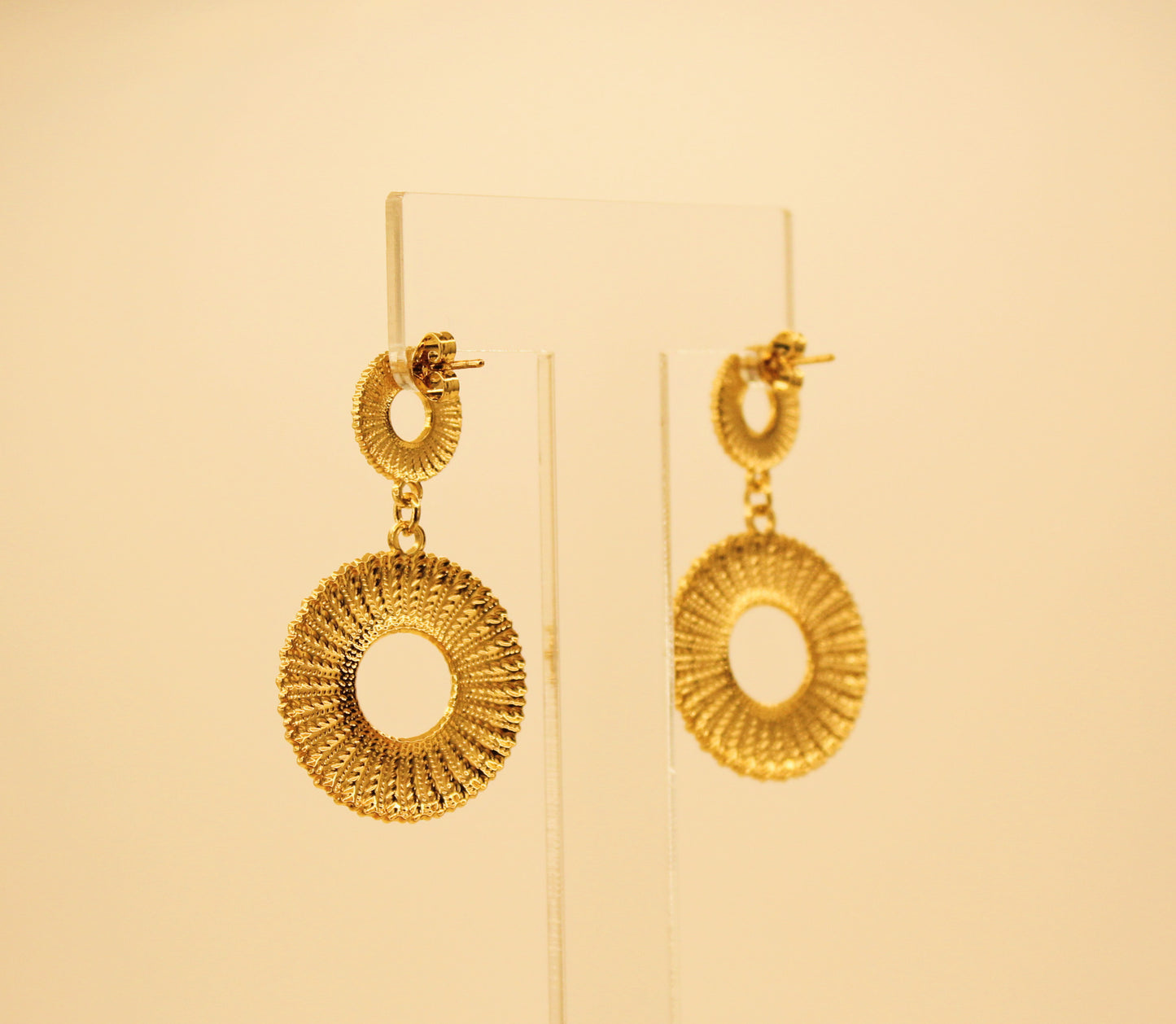 Double Round Earrings