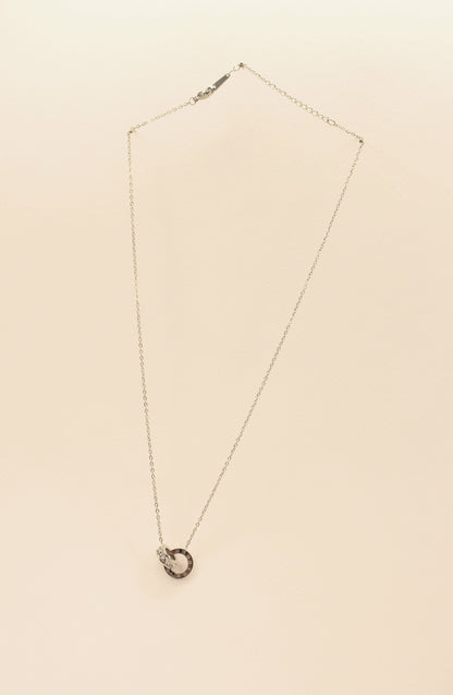 Interlock Necklace Silver