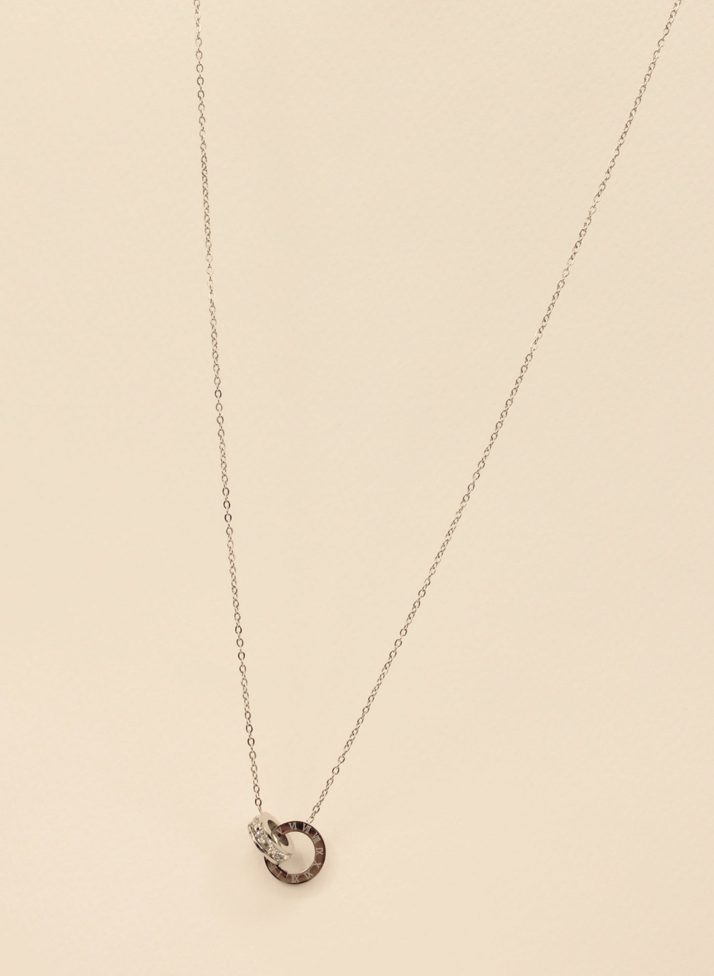 Interlock Necklace Silver