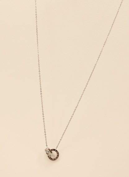 Interlock Necklace Silver