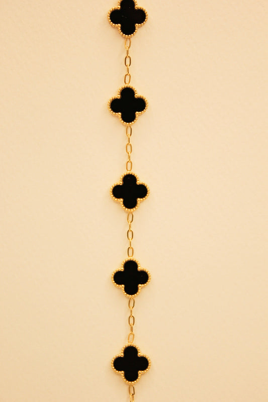 Clovers Bracelet Black