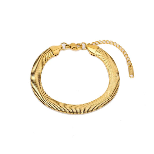 Thick Ribbon Snake Bracelet