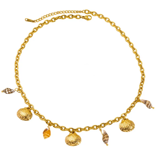 Shell charms necklace