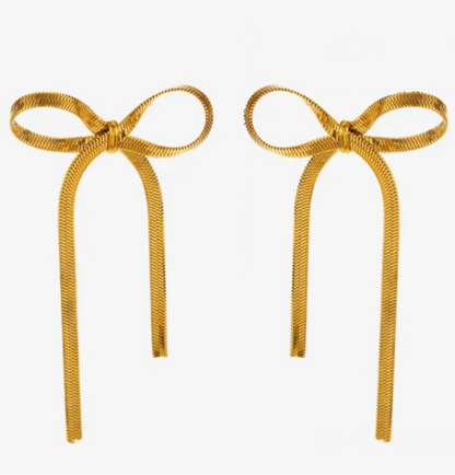 Ribbon Bow Earrings