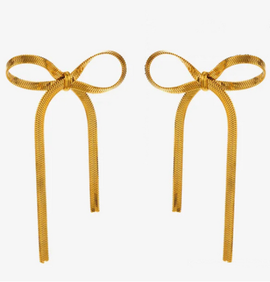 Ribbon Bow Earrings