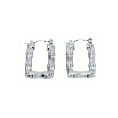 Vintage Square Earrings Silver