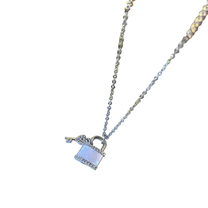 Lock Necklace - Silver