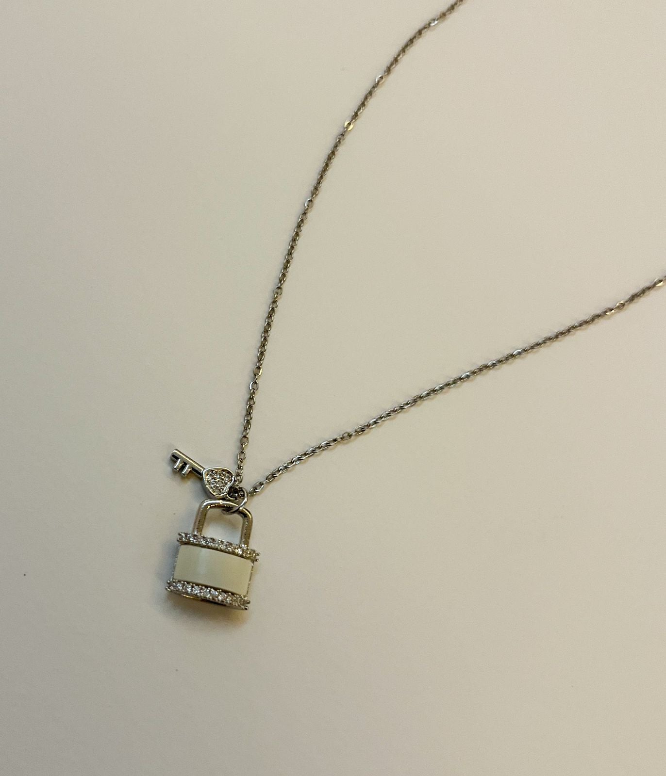 Lock Necklace - Silver