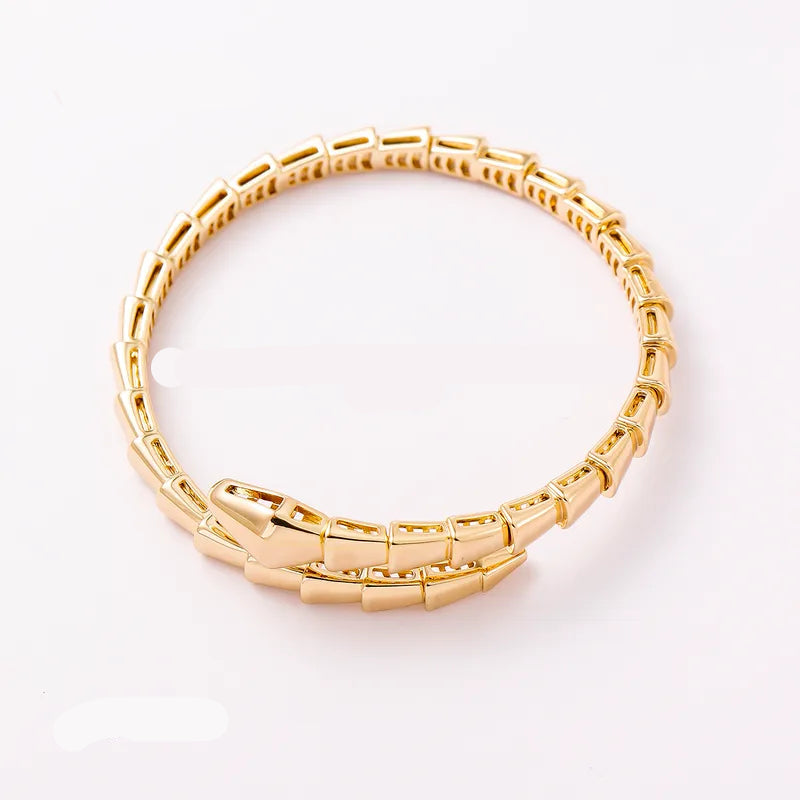 Snake Bangle Bracelet Gold