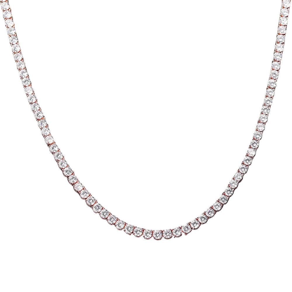 Tennis Necklace Gold 3mm